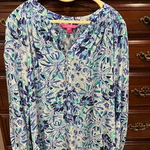 Lilly Pulitzer Elsa silk blouse, size large